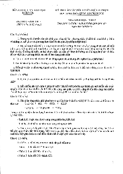 Đề thi lập đội tuyển dự thi HSG Quốc Gia tỉnh Đắk Lắk môn Tiếng Anh năm 2018-2019