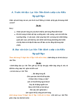 Soạn bài Lục Vân Tiên đánh cướp, cứu Kiều Nguyệt Nga | SGK Ngữ Văn 9 Kết nối tri thức (Tập 1)