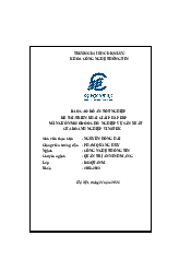 Báo cáo đồ án tốt nghiệp : Triển khai giải pháp ERP | Trường đại học Điện Lực