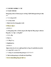 Câu hỏi trắc nghiêm ôn tập Lịch sử Đảng | Trường Đại học kinh tế - tài chính thành phố Hồ Chí Minh