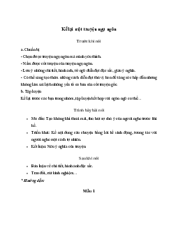 Soạn bài Kể lại một truyện ngụ ngôn - Kết nối tri thức Văn 7
