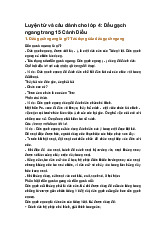 Luyện từ và câu dành cho lớp 4: Dấu gạch ngang trang 15 Cánh Diều