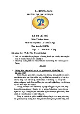 Lê Võ Kiều Nga 21 Ltdmn.SP - Môn quản trị học - Đại Học Kinh Tế - Đại học Đà Nẵng