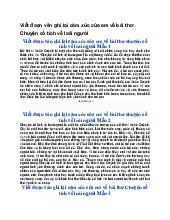 Viết đoạn văn ghi lại cảm xúc của em về bài thơ Chuyện cổ tích về loài người - Ngữ văn 6