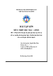 Phân tích mối quan hệ giữa vật chất và ý thức và chỉ ra ý nghĩa phương pháp luận - Triết học Mác Lenin| Đại học Kinh Tế Quốc Dân