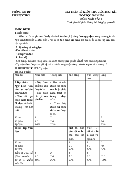 Đề thi học kì 1 môn Ngữ văn 6 năm 2023 - 2024 sách Chân trời sáng tạo | đề 6,7
