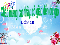 Giáo án điện tử Tiếng việt 1 bài 30 Cánh diều: Học vần: U, ư