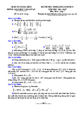 Đề học sinh giỏi huyện Toán 7 năm 2024 – 2025 phòng GD&ĐT Gia Bình – Bắc Ninh