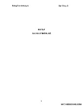 Bài Tập Xác Suất Thống Kê (Có Lời Giải)