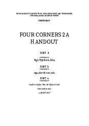 Handouts OF UNIT 4-5-6 FC 2  - English | Đại học công nghê Sài Gòn
