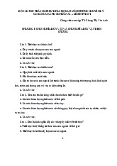 Đề cương môn Tư tưởng Hồ Chí Minh - Trường Đại học Bà Rịa - Vũng Tàu.