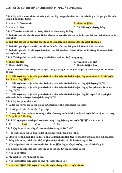 Top 700 câu hỏi trắc nghiệm môn pháp luật đại cương | Trường Đại Học Thủ Đô Hà Nội