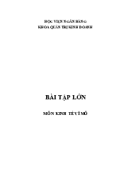 Tình Hình Thất Nghiệp Và Việc Điều Hành Chính Sách Tài Khóa Của Mỹ Giai Đoạn Từ 2019 Đến 2023 | Bài Tập Môn Kinh Tế Môn Vĩ Mô