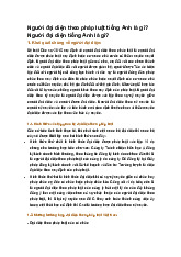 Người đại diện theo pháp luật tiếng Anh là gì? Người đại diện tiếng Anh là gì?