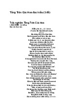 Tống Trân Cúc Hoa đọc hiểu - Ngữ văn 11