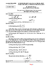 Đề Thi Tuyển Sinh Lớp 10 Toán Chung Sở GD Hòa Bình 2025-2026 Có Đáp Án