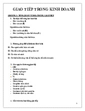 Giao tiếp Kinh doanh: Tổng quan và Kỹ năng cần thiết