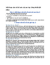 Viết đoạn văn kể về anh chị em lớp 2 Hay Nhất - Tiếng việt 2