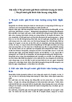 Văn mẫu 8 | Thuyết minh giải thích hiện tượng sóng thần