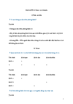 Giải KHTN Lớp 6 Bài 16: Virus và vi khuẩn | Cánh diều