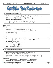Bất đẳng thức Bunhiacopxki và ứng dụng - Toán rời rạc | Đại học Hoa Sen