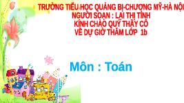Giáo án điện tử Toán học 1 bài 27 Vì sự bình đẳng: Phép trừ trong phạm vi 6