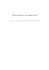 Tiểu luận môn Chủ nghĩa xã hội khoa học  - trường đại học kinh tế thành phố Hồ chí minh