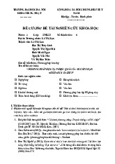 Đề cương: Phương pháp học tập Shuhari & Kaizen môn Nghiên cứu khoa học | Trường Đại học Hà Nội