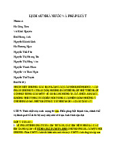 Bài tập nhóm Lịch sử nhà nước và pháp luật | Trường Đại học Luật, Đại học Quốc gia Hà Nội