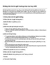 Những bài văn tả ngôi trường chọn lọc hay nhất | Ngữ văn 5