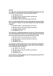 Ôn tập câu hỏi trắc nghiệm môn Tư tưởng Hồ Chí Minh | Trường Đại học Mở Thành phố Hồ Chí Minh