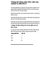 Hướng dẫn sử dụng tính năng Thống kê của máy tính CASIO fx 580 VN X