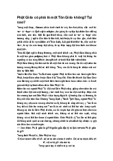 Phật Giáo có phải là một Tôn Giáo không? Tại sao?