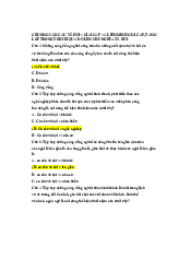Chương 5: Cơ cấu xã hội - Giai cấp và liên minh giai cấp, tầng lớp trong thời kì quá độ lên chủ nghĩa xã hội