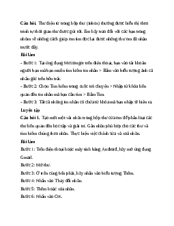 Giải bài 8: Thực hành nâng cao sử dụng thư điện tử và mạng xã hội | Tin học 11 Kết nối tri thức