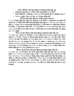 Kể lại một hoạt động ở trường hoặc lớp em lớp 2 (12 mẫu) | Tập làm văn lớp 2 | Kết nối tri thức