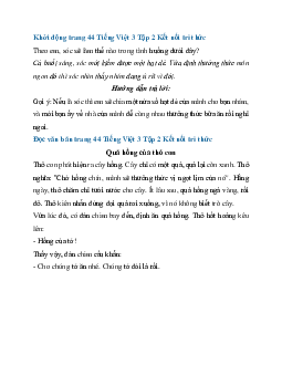 Giải SGK Tiếng Việt 3 trang 44, 45 Bài 10: Quả hồng của thỏ con - Đọc | Kết nối tri thức