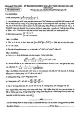 Đề chọn học sinh giỏi Toán 9 năm 2024 – 2025 sở GD&ĐT Vĩnh Phúc