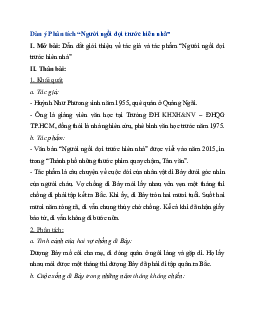 Phân tích “Người ngồi đợi trước hiên nhà” | Văn mẫu 11 Chân trời sáng tạo