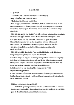 Đề cương ôn tập Triết học Mac-Lenin | Đại học Bách Khoa Hà Nội