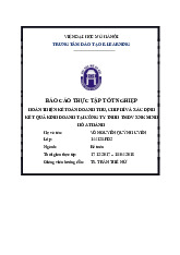 Báo cáo thực tập Hoàn thiện chi phí và xác định kết quả kinh doanh tại Công ty xuất nhập khẩu môn Kế toán kinh doanh xuất nhập khẩu | Đại học kinh tế Quốc dân