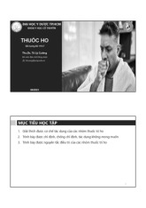 Thuốc ho | Bài giảng Y học cổ truyền