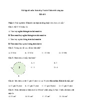 Đề ôn tập hè lớp 3 môn Toán sách Chân trời sáng tạo - Đề 8