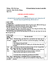 Giáo án âm nhạc Lớp 6 tiết 2 cánh diều