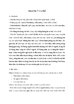 Ca Huế | Soạn văn 7 Cánh diều