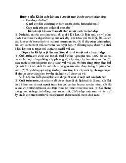 Kể lại một lần em được đi chơi ở một nơi có cảnh đẹp | Tập làm văn lớp 2 | Cánh diều