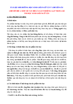 Tài liệu bồi dưỡng học sinh giỏi Ngữ văn 7 chuyên sâu