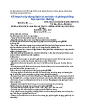 Sản phẩm trình bày thiết kế và lập kế hoạch xây dựng trường học an toàn