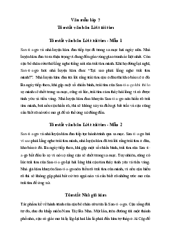 Tóm tắt văn bản Lời trái tim (3 mẫu) | Văn mẫu lớp 7 Chân trời sáng tạo