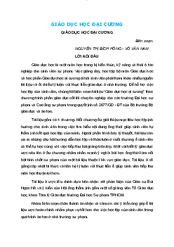 Giáo trình Giáo dục học đại cương | Đại học Sư Phạm Hà Nội